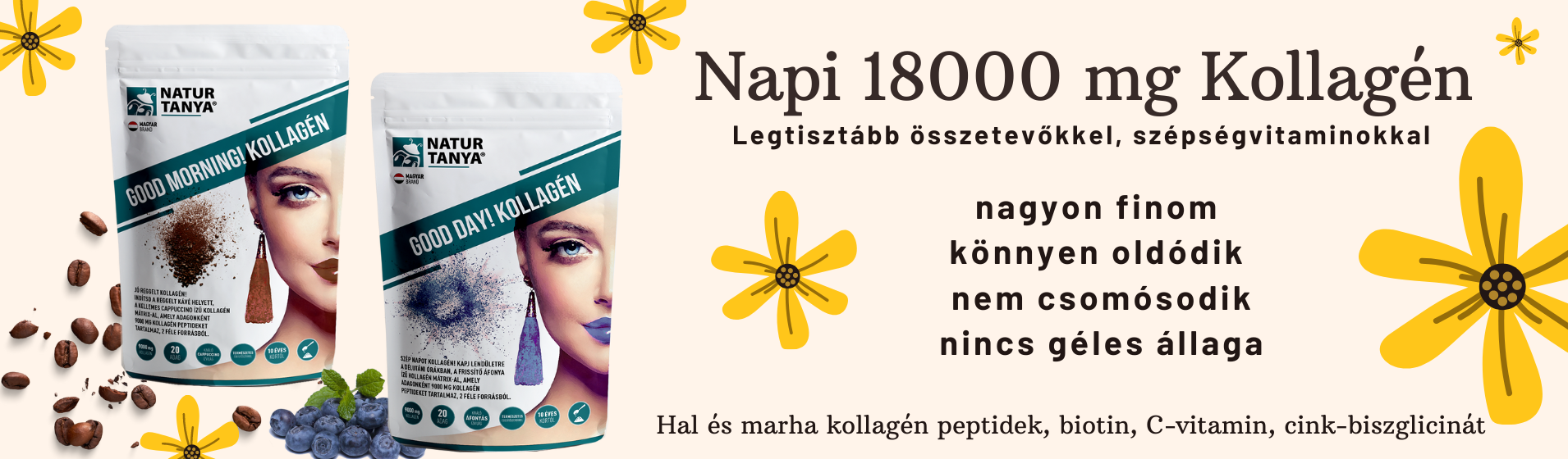 Kollagén kapszulák, porok, folyadékok, hialuron