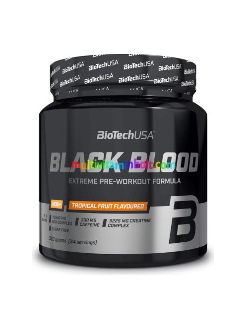 Black Blood NOX+ 330g trópusi gyümölcs - BioTech USA