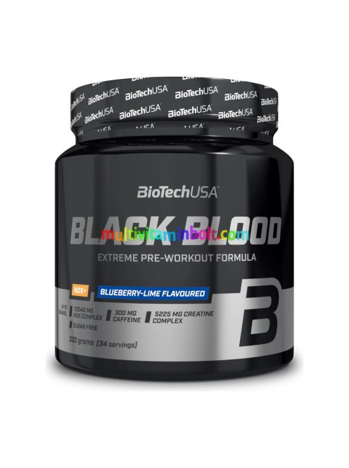 Black Blood NOX+ 330g áfonya-lime - BioTech USA