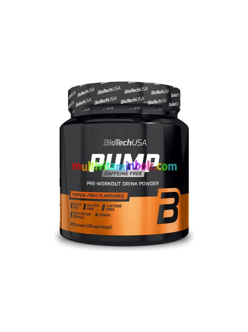 Pump Caffeine free 330g trópusi gyümölcs - BioTech USA