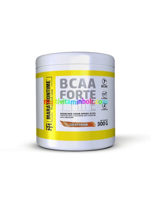 BCAA Forte Time Glutaminnal és B6-Vitaminnal - 300 g - kóla - Marathontime