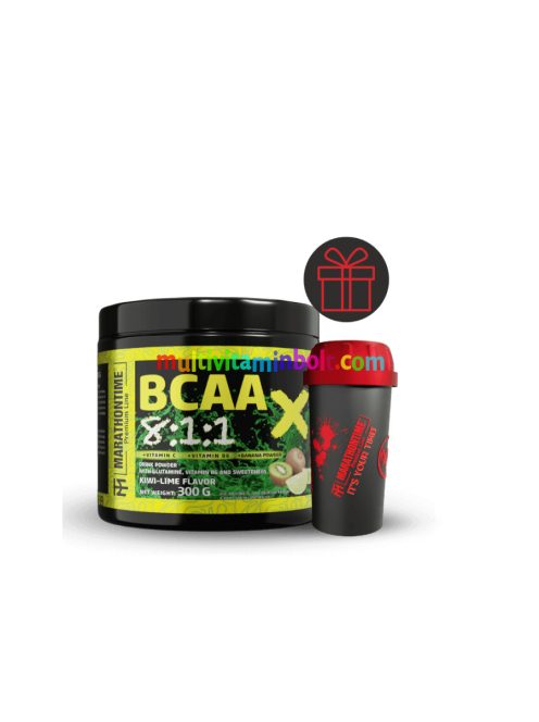 BCAA X 8:1:1 Steviával édesítve - 300 g - kiwi lime - Marathontime