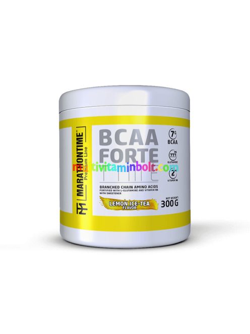 BCAA Forte Time Glutaminnal és B6-Vitaminnal - 300 g - citromos jeges-tea - Marathontime