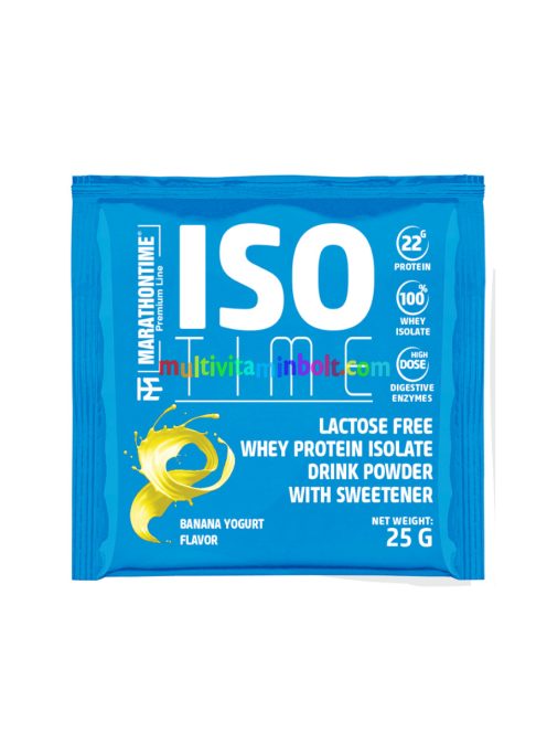 iso time banán yoghurt fehérjeIzolátum laktázenzimmel dúsítva 25 g - Marathontime