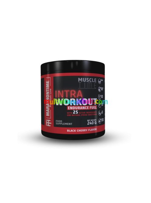 Intra Workout koffeinmentes energizáló Steviával 240 g - fekete cseresznye - Marathontime