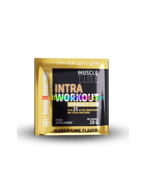 Intra Workout koffeinmentes energizáló Steviával 20 g - mango-lime - Marathontime