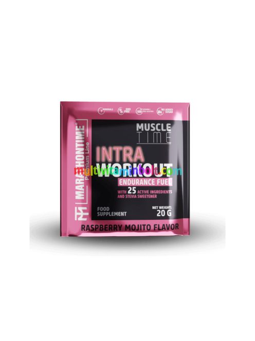Intra Workout koffeinmentes energizáló Steviával 20 g - málna mojito - Marathontime