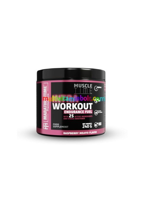 Intra Workout koffeinmentes energizáló 240 g - málna mojito - Marathontime