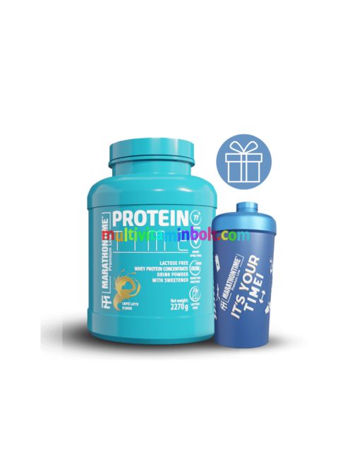 Protein Time Laktázenzimmel Dúsított fehérje Caffé Latte íz 2270 g - Marathontime