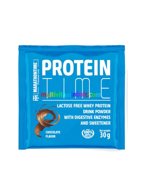 Protein Time Laktázenzimmel Dúsított fehérje csokoládé íz 30 g - Marathontime