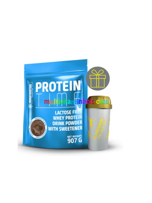 Protein Time Laktázenzimmel Dúsított fehérje csokoládé íz 907 g - Marathontime