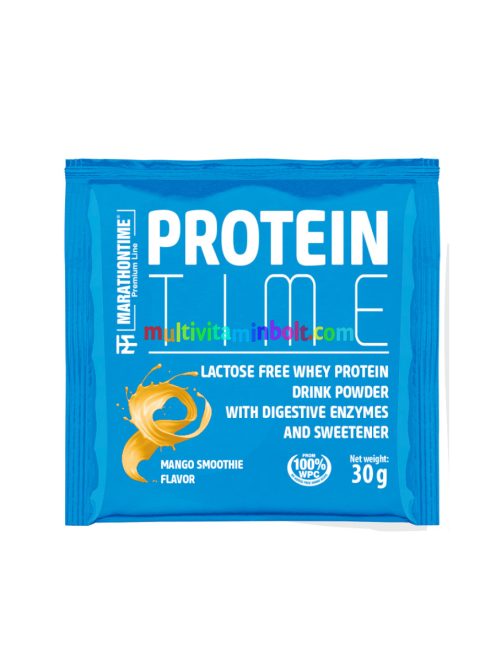 Protein Time Laktázenzimmel Dúsított fehérje mangó íz 30 g - Marathontime