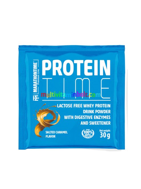 Protein Time Laktázenzimmel Dúsított fehérje sós karamell íz 30 g - Marathontime