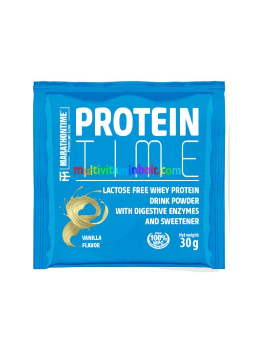 Protein Time Laktázenzimmel Dúsított fehérje vanília íz 30 g - Marathontime