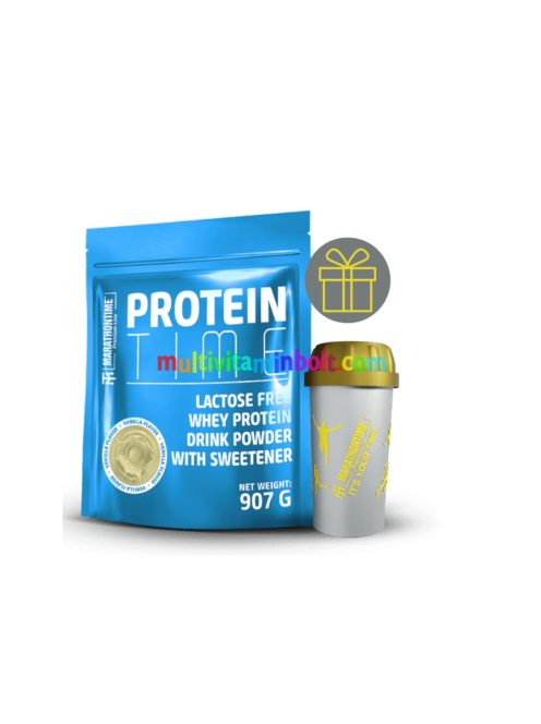 Protein Time Laktázenzimmel Dúsított fehérje vanília íz 907 g - Marathontime