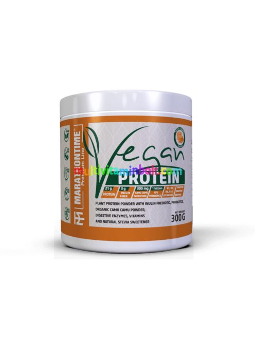 Prémium Vegán protein - 300 g - sós karamell - Marathontime