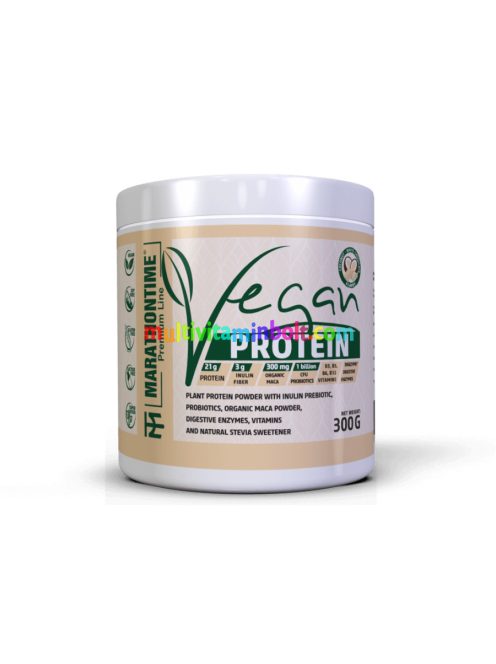 Prémium Vegán protein - fehércsoki-kókusz 300 g - Marathontime