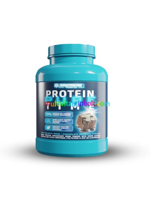 Pure Protein Time - laktáz enzimmel dúsított Fehérjekoncentrátum Steviával 900 g - epres fagylalt - Marathontime