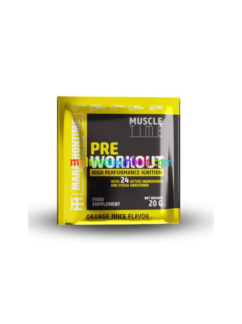 Pre Workout Edzés Előtti Energizáló 20 g - narancslé ízben - Marathontime