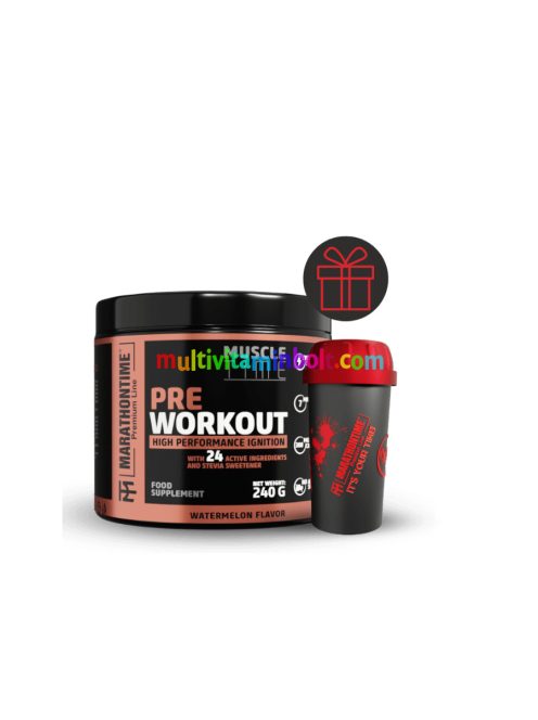 Pre Workout Edzés Előtti Energizáló Steviával és 24 értékes összetevővel, 3 ízben, 2 kiszerelésben - Marathontime