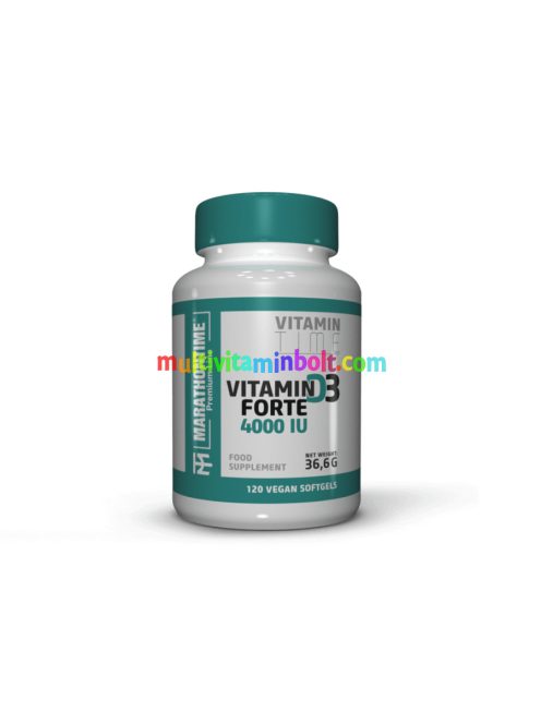 d-vitamin forte 4000ne Vegán lágyKapszula 120 szemes - Marathontime