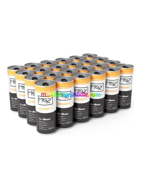 MOXY power+ Energy Drink 24 x 330 ml - mangó-maracuja - GymBeam