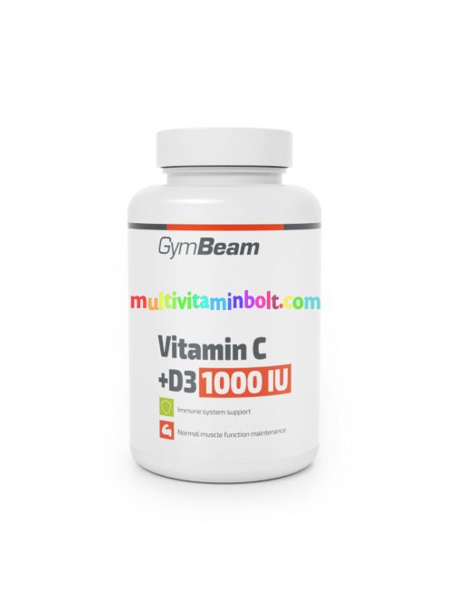 C-vitamin + D3 1000 IU - 90 tabletta - GymBeam