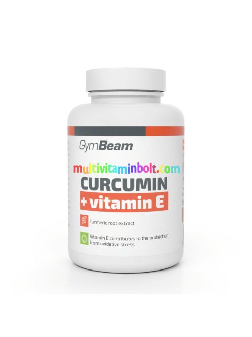 Kurkumin + E-vitamin - 90 tabletta - GymBeam