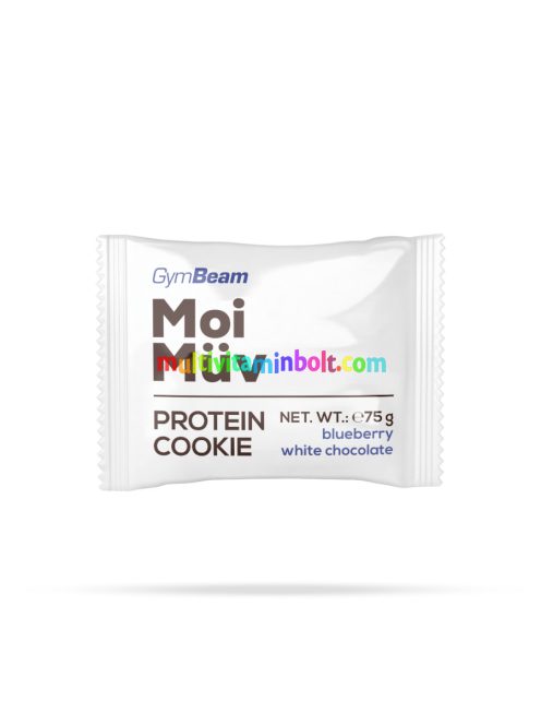 MoiMüv Protein Cookie - 12 x 75 g - áfonya-fehér csoki - GymBeam