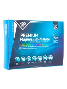   Prémium Magnézium-malát 30 db kapszula, 400 mg szerves kötésű szelénnel 80 mcg - Napfényvitamin