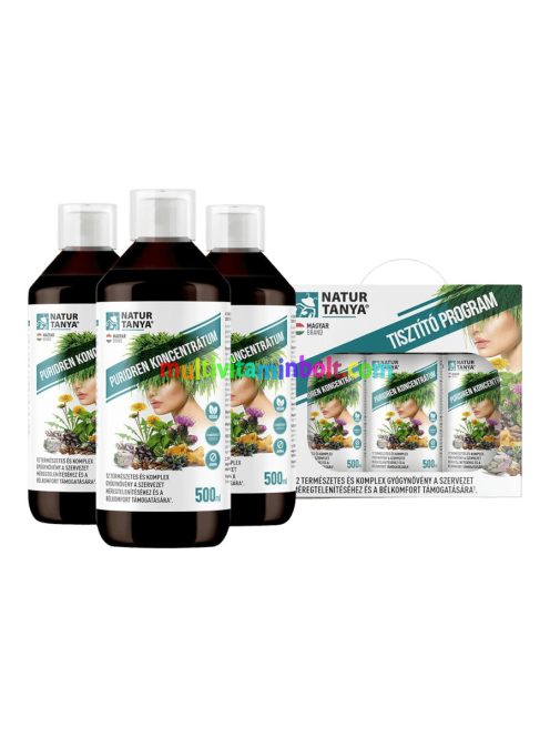 60 napos Tisztító Program - 3x 500 ml - Natur Tanya