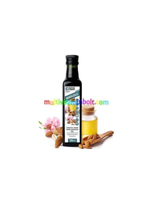 Mandulaolaj hidegsajtolással - Prémium minőség - 250 ml - Natur Tanya