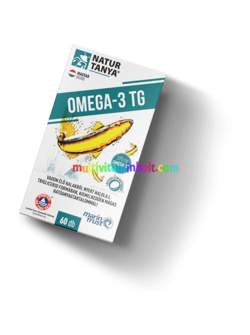 OMEGA-3 TG - Vadvízi halolaj, 3375 mg Omega-3 zsírsav tartalom, triglicerid formában - 60 lágyzselatin - Natur Tanya