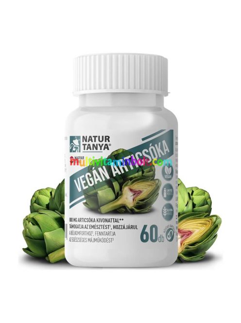 Vegán Articsóka 800 mg - 60 kapszula - Natur Tanya