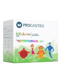   ProGastro KID Junior - Élőflórát tartalmazó étrend-kiegészítő készítmény 3-12 éves gyerekeknek (31 db tasak)