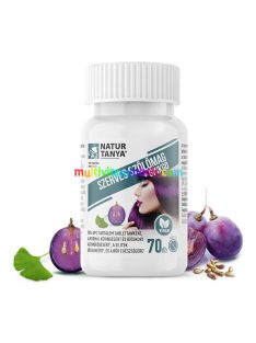   Szerves Szőlőmag és Ginkgo biloba. 95% OPC, 24% flavon glikozid és 6% terpén laktonra standardizált - 70 tabletta - Natur Tanya
