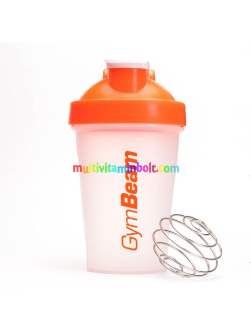 Shaker Blend Bottle átlátszó-narancssárga 400 ml - GymBeam