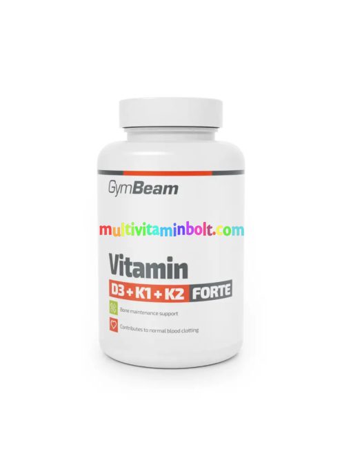 D3+K1+K2 Forte vitamin - 120 kapszula - GymBeam