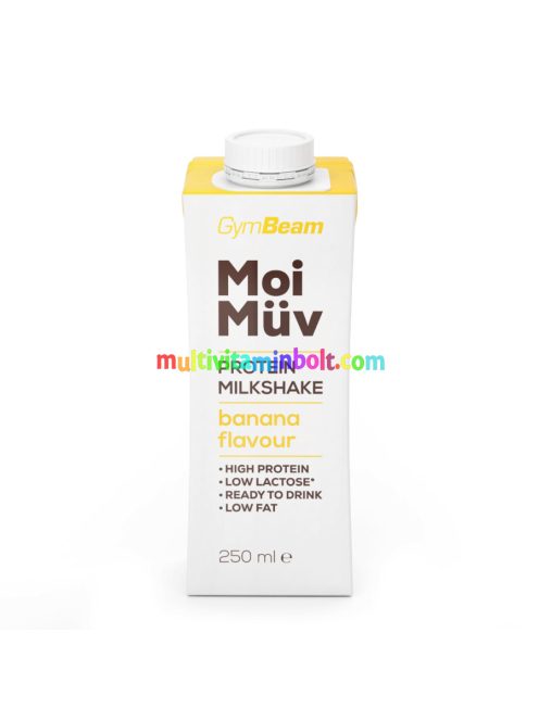 MoiMüv Protein Milkshake - banán - 250 ml - GymBeam