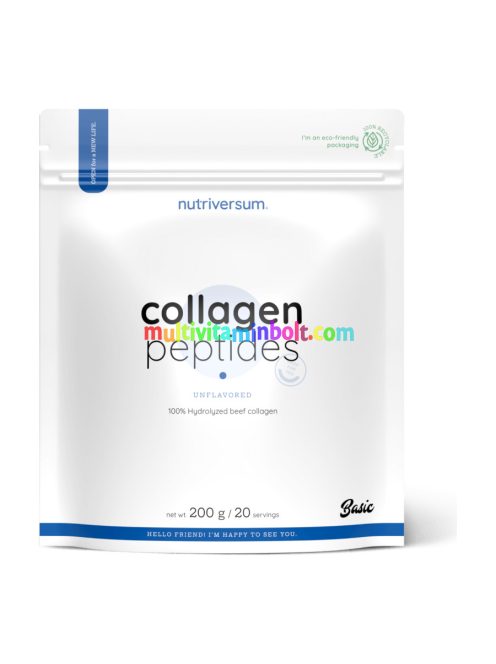 Collagen Peptides marhakollagén peptid por - 200 g - Nutriversum