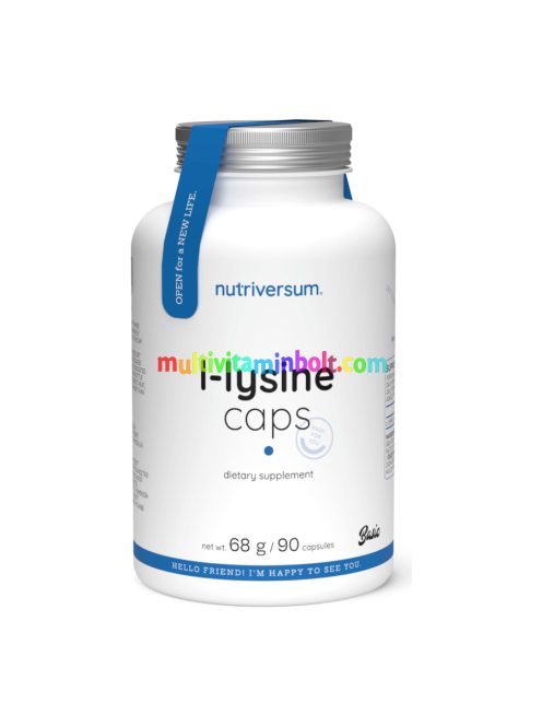 L-Lysine lizin - 90 kapszula - Nutriversum