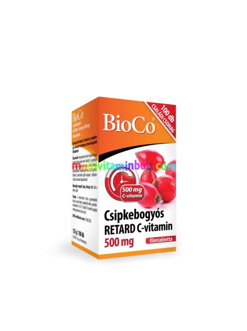 BioCo Csipkebogyós Retard C-vitamin 500mg filmtabletta 100 db