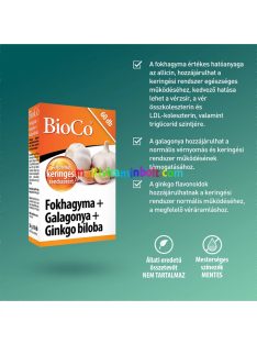 BioCo Fokhagyma + Galagonya + Ginkgo biloba 60 db
