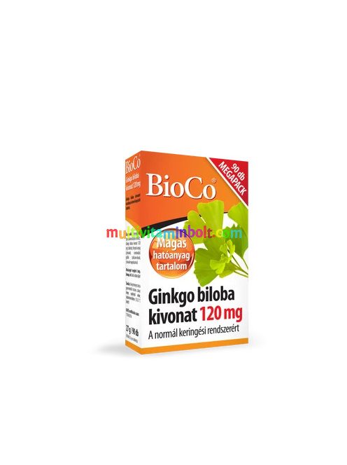 BioCo Gingko Biloba kivonat 120 mg megapack 90 db