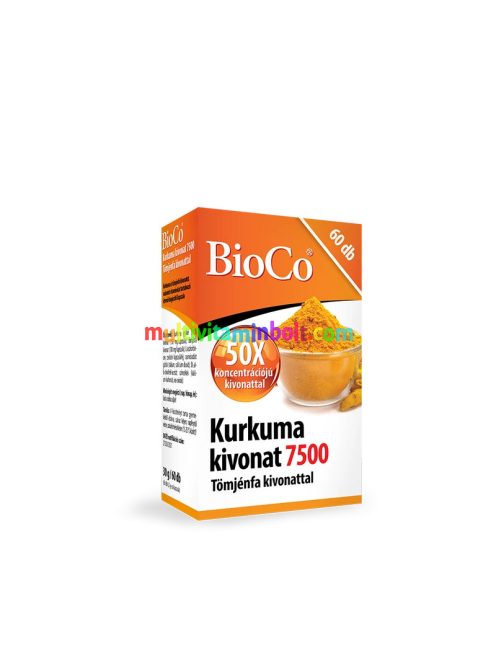 BioCo Kurkuma kivonat 7500 Tömjénfa kivonattal 60 db