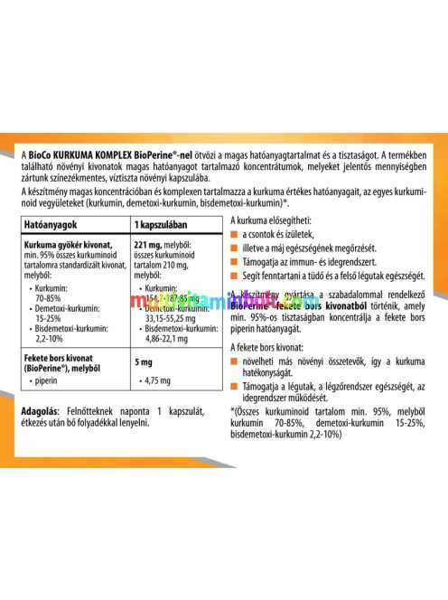 BioCo Kurkuma Komplex 60 db