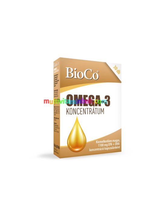 BioCo Omega-3 KONCENTRÁTUM (1500mg halolaj) 30 db