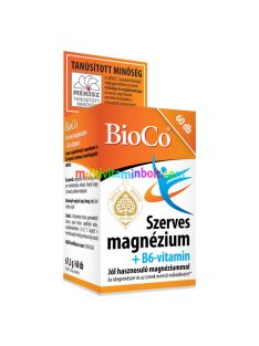   BioCo Szerves Magnézium+B6-vitamin 60 db (100mg, B6 2mg/tbl) 