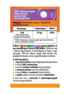 BioCo Cink-biszglicinát 25 mg tabletta 60 db