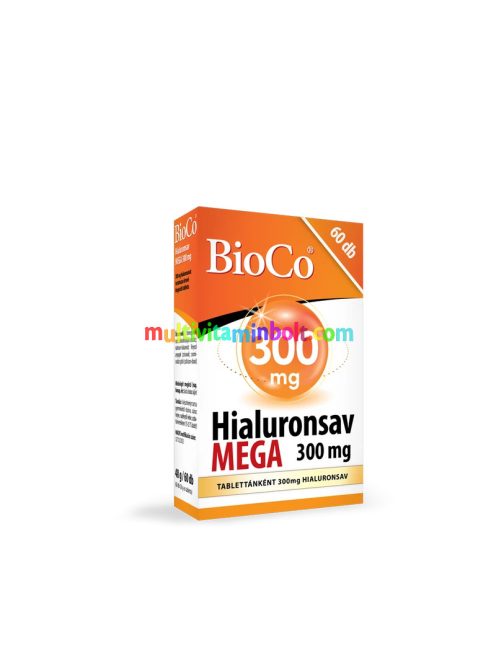 BioCo Hialuronsav MEGA 300 mg 60 db tabletta